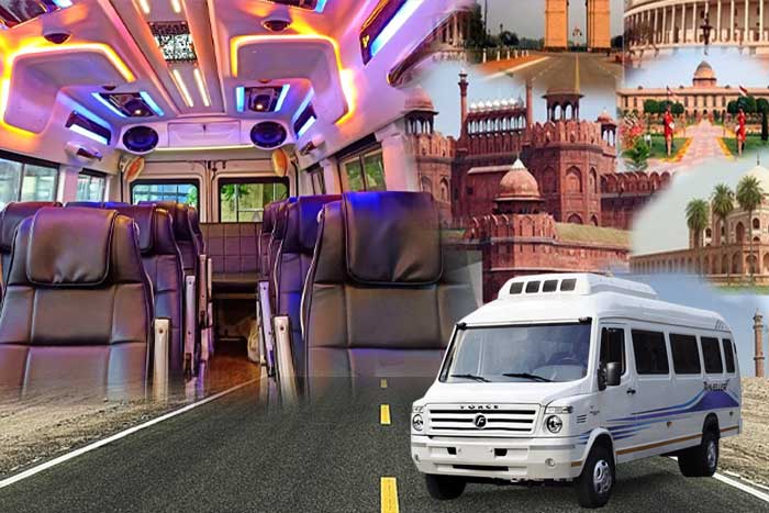 9 Seater Tempo Traveller on rent in Gurgaon